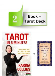 Book and tarot deck website