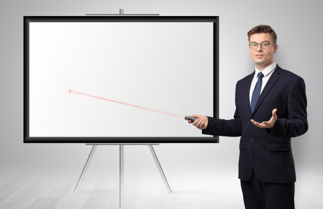 Laser pointer and PowerPoint