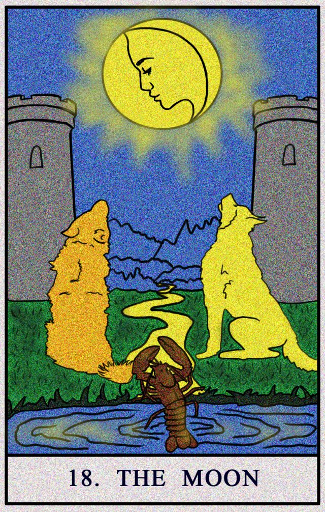 The Moon tarot card