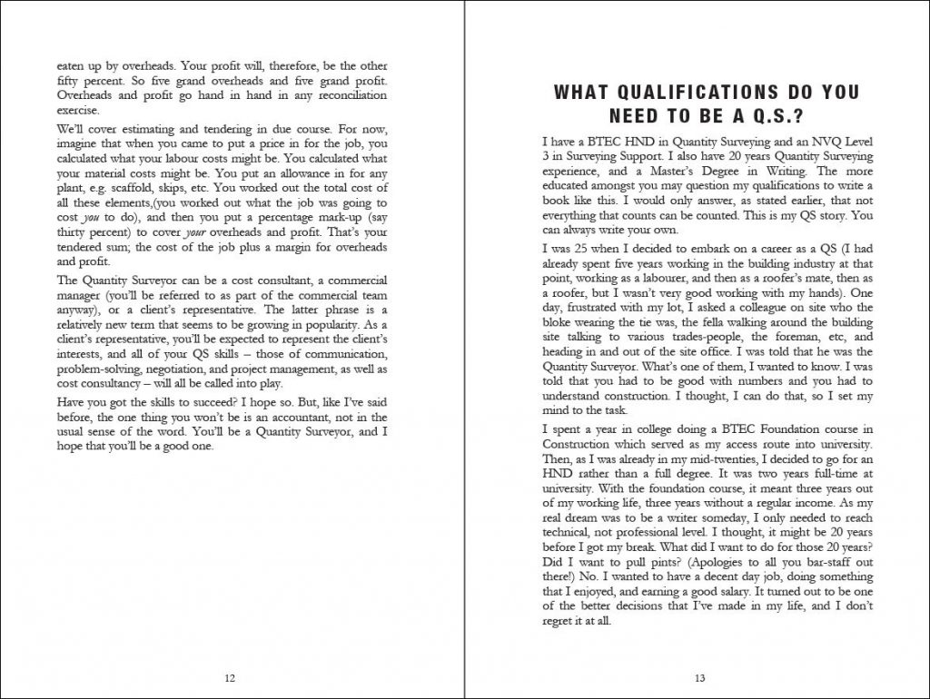 WHAT QUALIFICATIONS DO YOU NEED TO BE A Q.S.? Bennion Kearny