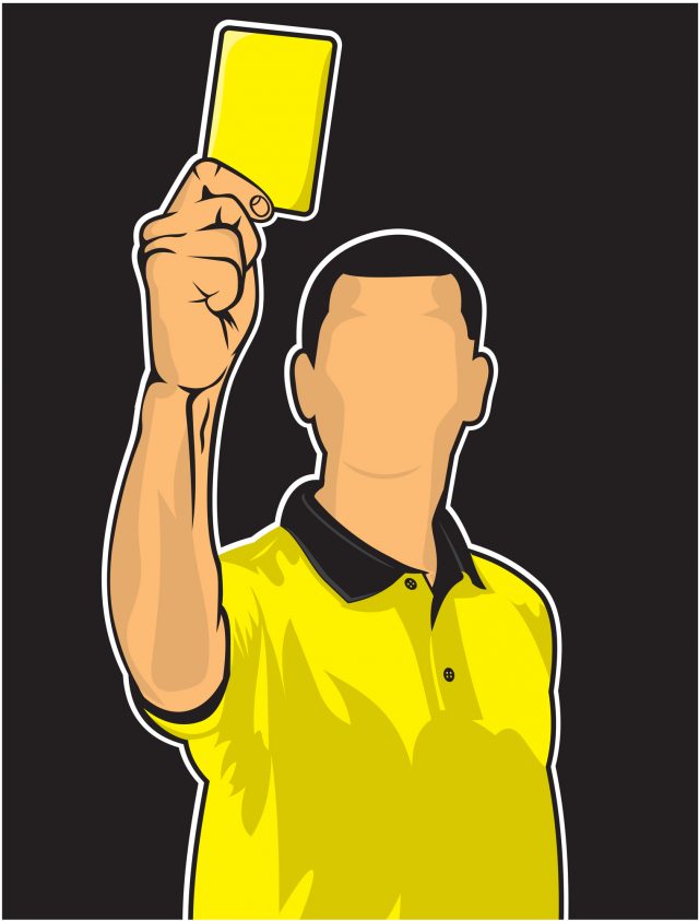 Referee Yellow Card